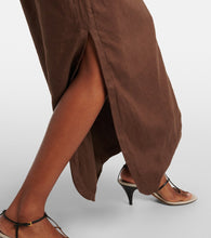 SIR Jerry linen midi skirt