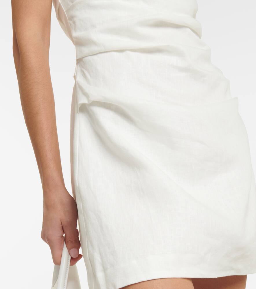 SIR Noemi halterneck linen minidress