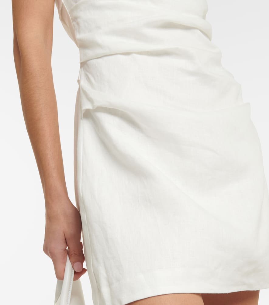 SIR Noemi halterneck linen minidress
