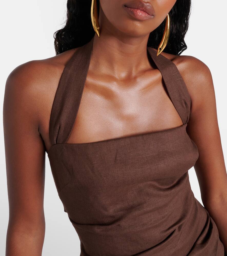 SIR Noemi halterneck minidress