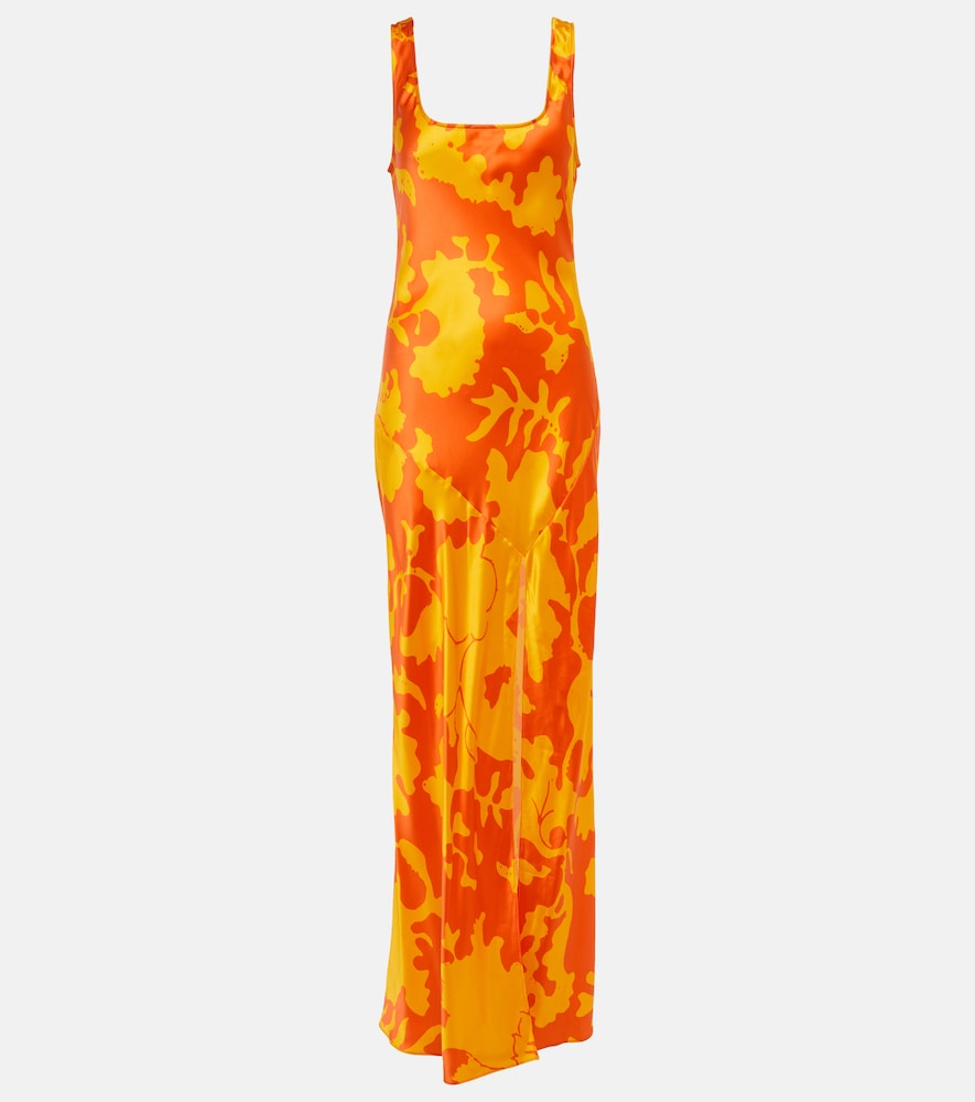SIR Printed silk maxi dress. SIR 印花真丝长裙