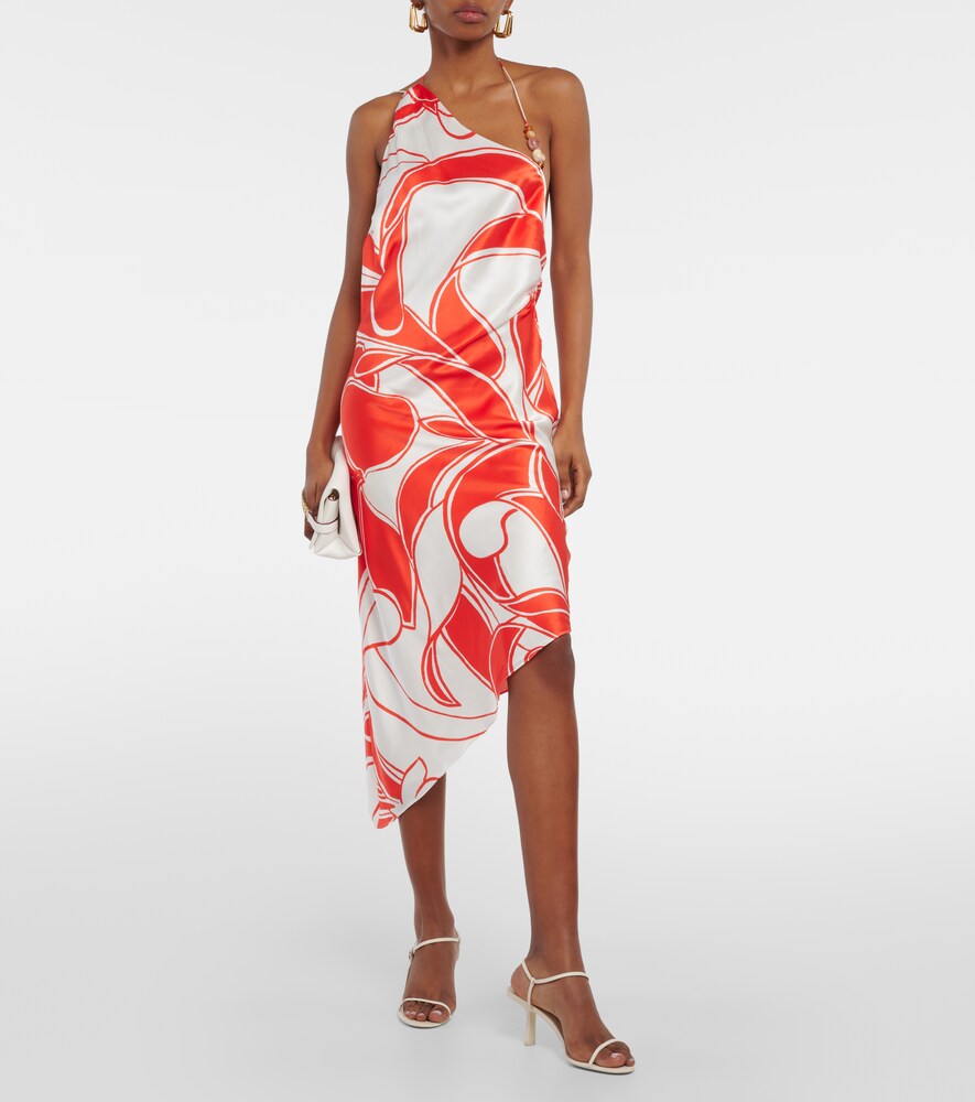 SIR Ramona printed silk midi dress