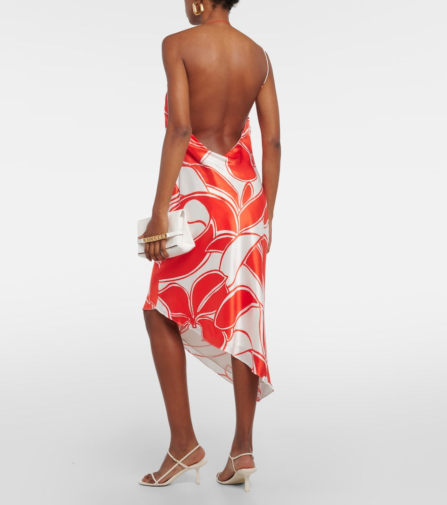SIR Ramona printed silk midi dress