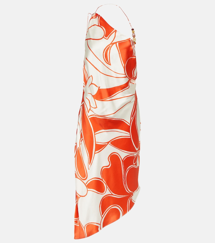 SIR Ramona printed silk midi dress. SIR Ramona 印花真丝中长连衣裙