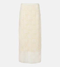 SIR Rayure crochet cotton maxi skirt - SIR Rayure 钩编棉质超长半身裙