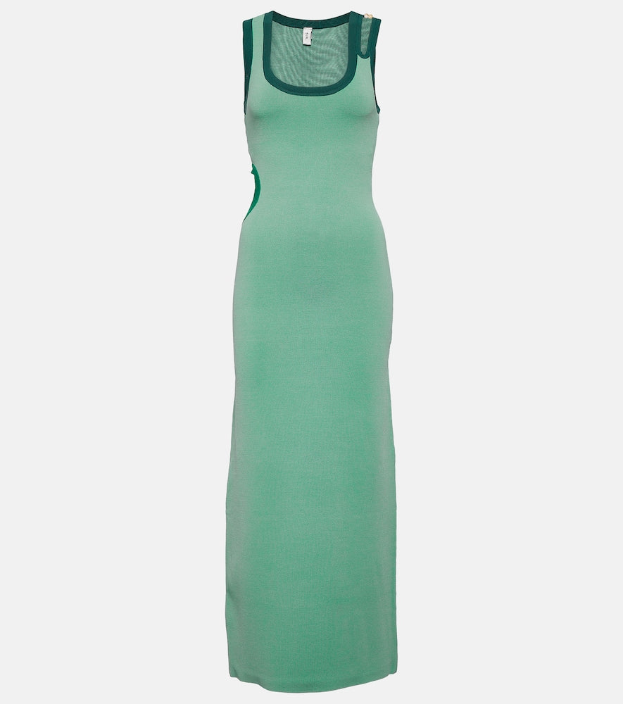 SIR Salvador cutout knitted maxi dress. SIR Salvador镂空针织长裙