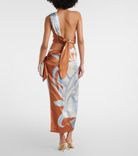 SIR Sorrento printed silk wrap skirt