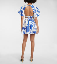 SIR Vivi printed cotton and silk minidress