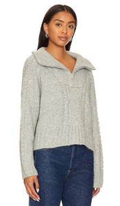 Skin Allison Half Zip in Grey