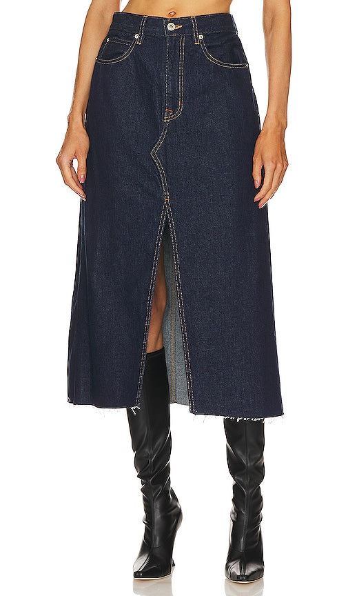 SLVRLAKE Midi Skirt in Blue