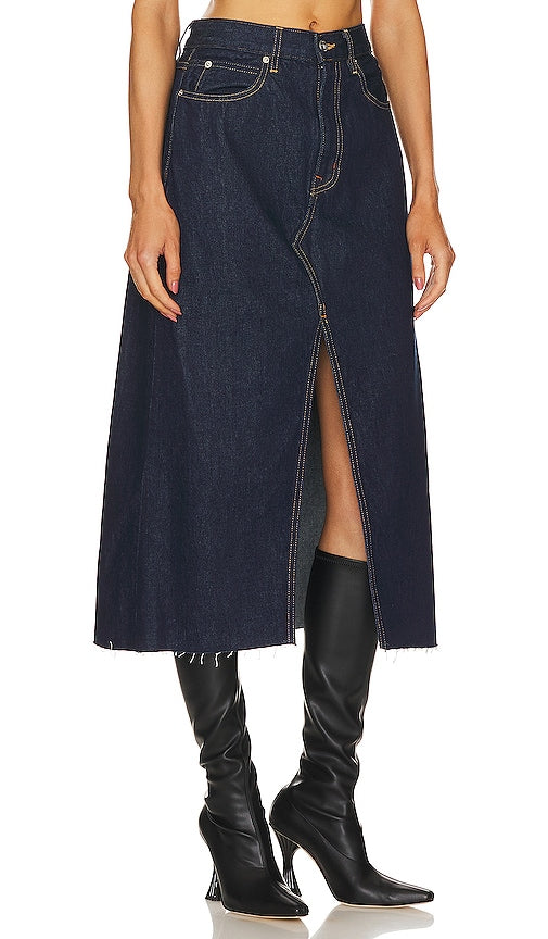SLVRLAKE Midi Skirt in Blue