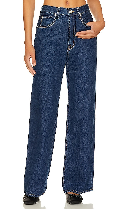 SLVRLAKE Grace Wide Leg in Blue - SLVRLAKE Grace jambe large en bleu - SLVRLAKE Grace 蓝色阔腿裤 - SLVRLAKE Grace Wide Leg in Blau - SLVRLAKE 그레이스 와이드 레그 블루 색상 - SLVRLAKE Grace gamba larga in blu