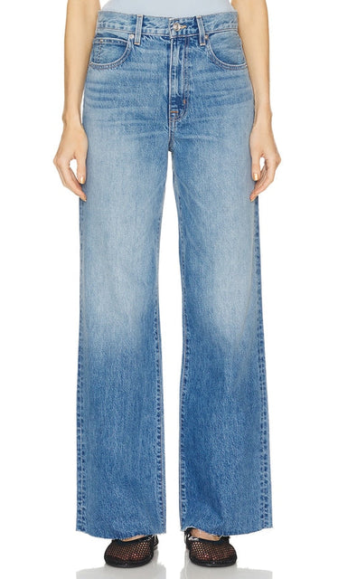 SLVRLAKE Grace Wide Leg in Blue - SLVRLAKE Grace jambe large en bleu - SLVRLAKE Grace 蓝色阔腿裤 - SLVRLAKE Grace Wide Leg in Blau - SLVRLAKE 그레이스 와이드 레그 블루 색상 - SLVRLAKE Grace gamba larga in blu