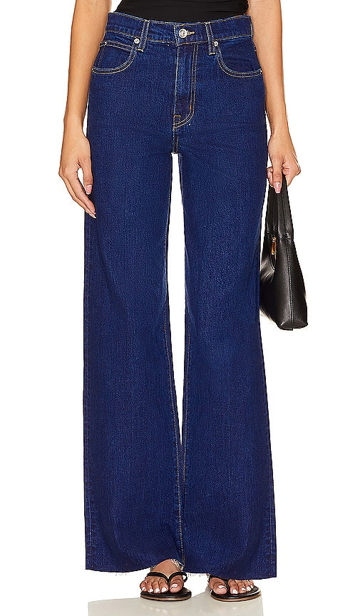SLVRLAKE Grace Wide Leg in Blue - SLVRLAKE Grace jambe large en bleu - SLVRLAKE Grace 蓝色阔腿裤 - SLVRLAKE Grace Wide Leg in Blau - SLVRLAKE 그레이스 와이드 레그 블루 색상 - SLVRLAKE Grace gamba larga in blu