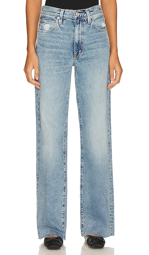SLVRLAKE Grace Wide Leg in Denim-Light - SLVRLAKE Grace jambe large en denim clair - SLVRLAKE Grace 浅牛仔阔腿裤 - SLVRLAKE Grace Wide Leg in Denim-Light - SLVRLAKE 그레이스 와이드 레그 - SLVRLAKE Grace gamba larga in denim chiaro