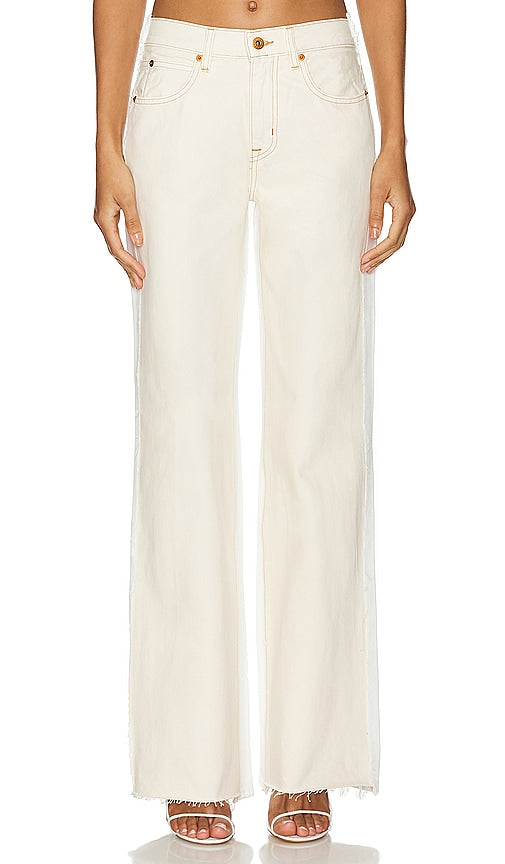 SLVRLAKE Re-work Grace Wide Leg in White - SLVRLAKE Re-work Grace jambe large en blanc - SLVRLAKE 重新演绎 Grace 白色阔腿裤 - SLVRLAKE überarbeitet Grace Wide Leg in Weiß - SLVRLAKE Re-work 그레이스 와이드 레그 화이트 색상 - SLVRLAKE Rielabora Grace Wide Leg in bianco
