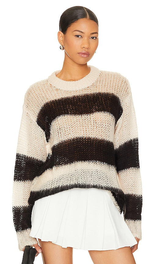 Steve Madden Elson Sweater in White - Steve Madden - Pull Elson en blanc - Steve Madden Elson 白色毛衣 - Steve Madden Elson Pullover in Weiß - Steve Madden 엘슨 스웨터 화이트 색상 - Maglione Steve Madden Elson in bianco