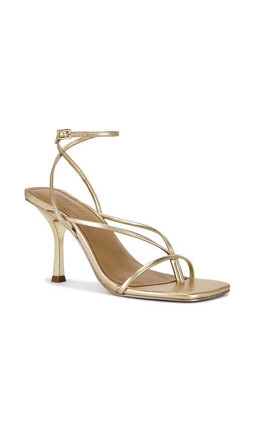 Steve Madden Annie Heel in Metallic Gold