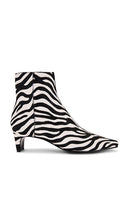 Steve Madden Delvie Boot in Black,White | Zebra Ankle Boots for Women