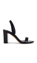 Steve Madden Emile Heel in Black | Black Leather Sling Back Heels for Women