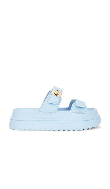 Steve Madden Bigschmona-j Sandal in Blue | Light Blue Platform Sandals for Women