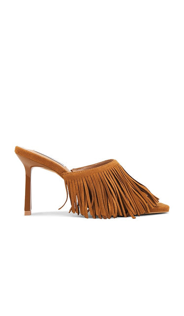 Steve Madden Morina Sandals in Cognac | Cognac Suede Heeled Sandals for Women