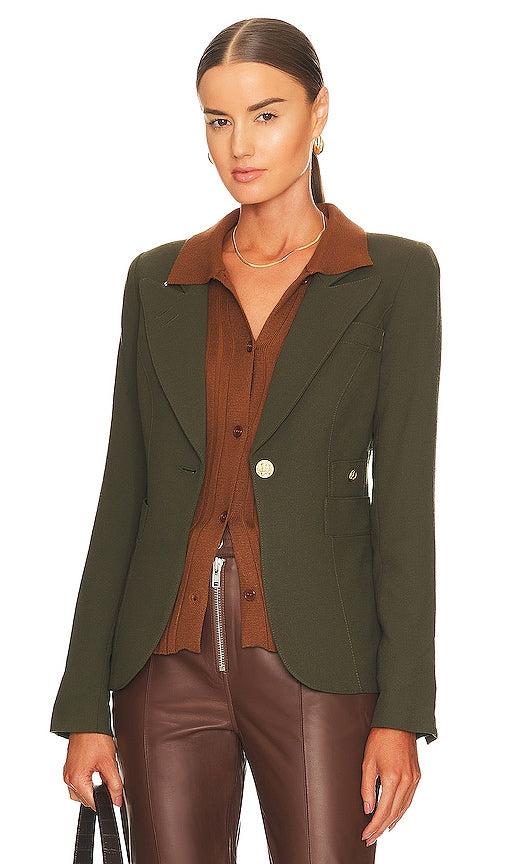 Smythe Classic Duchess Blazer in Green - Blazer duchesse classique Smythe en vert - Smythe 绿色经典公爵夫人西装外套 - Smythe Classic Duchess Blazer in Grün - Smythe 클래식 더체스 블레이저 그린 색상 - Blazer classico in duchessa Smythe in verde