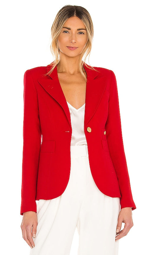 Smythe Classic Duchess Blazer in Red - Blazer duchesse classique Smythe en rouge - Smythe 红色经典公爵夫人西装外套 - Smythe Classic Duchess Blazer in Rot - Smythe Classic Duchess 블레이저 레드 색상 - Blazer classico in duchessa Smythe in rosso