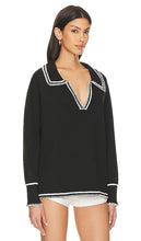 SNDYS Arlington Collared Sweater in Black