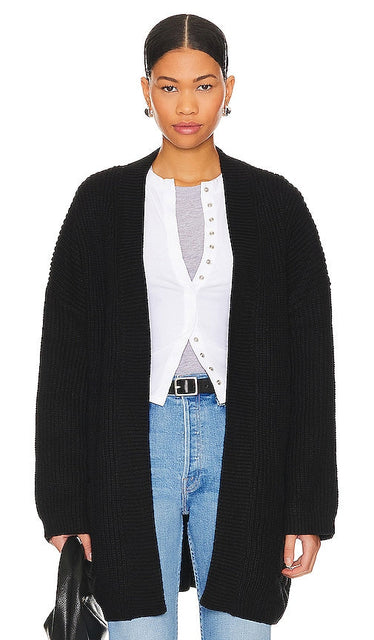 SNDYS Essie Cardigan in Black - SNDYS Cardigan Essie en Noir - SNDYS Essie 黑色开衫 - SNDYS Essie Cardigan in Schwarz - SNDYS 에시 가디건 블랙 색상 - Cardigan SNDYS Essie in nero