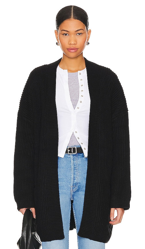 SNDYS Essie Cardigan in Black - SNDYS Cardigan Essie en Noir - SNDYS Essie 黑色开衫 - SNDYS Essie Cardigan in Schwarz - SNDYS 에시 가디건 블랙 색상 - Cardigan SNDYS Essie in nero