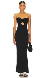 SNDYS Maia Maxi Dress in Black - Robe longue SNDYS Maia en noir - SNDYS Maia 黑色长裙 - SNDYS Maia Maxikleid in Schwarz - SNDYS 마이아 맥시 드레스블랙 색상 - Abito maxi SNDYS Maia in nero