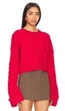 SNDYS Nellie Crop Sweater in Red