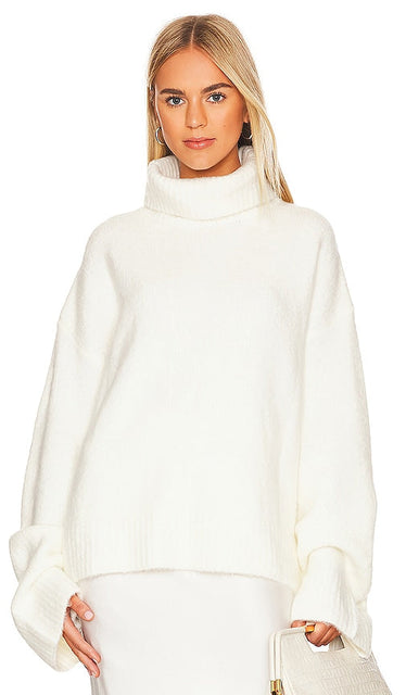 SNDYS x REVOLVE Cecilia Knit Jumper in Cream - SNDYS x REVOLVE Pull en Maille Cecilia en Crème - SNDYS x REVOLVE Cecilia 奶油色针织毛衣 - SNDYS x REVOLVE Cecilia Strickpullover in Creme - SNDYS x REVOLVE 세실리아 니트 점퍼 - Maglione lavorato a maglia Cecilia SNDYS x REVOLVE in crema