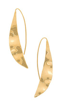 SOKO Bidu Wave Threader Earrings in Metallic Gold