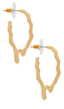 SOKO Tiriko Midi Drip Hoop Earrings in Metallic Gold