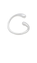 SOKO Twisted Dash Cuff in Metallic Silver