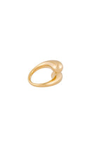 SOKO Twisted Dash Ring in Metallic Gold