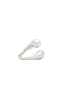 SOKO Twisted Dash Ring in Metallic Silver
