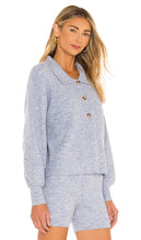 Song of Style Amanda Oversized Knit Polo in Blue