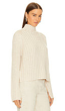 Song of Style Vianne Rib Mock Neck Sweater in Ivory