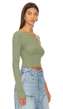 Song of Style Shae Sleeve Twist Sweater in Sage