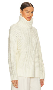 Song of Style Nantale Cable Sweater in Ivory