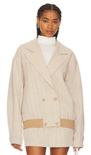 SOVERE Rebellion Bomber Coat in Cream