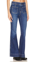 SPANX Flare Jeans With Patch Pockets in Blue