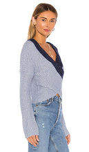 superdown Lanah Wrap Sweater in Navy