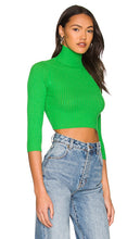 superdown Milenka Crop Sweater in Green