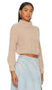 superdown Gia Long Sleeve Sweater in Nude