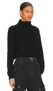 superdown Madison Turtleneck Sweater in Black