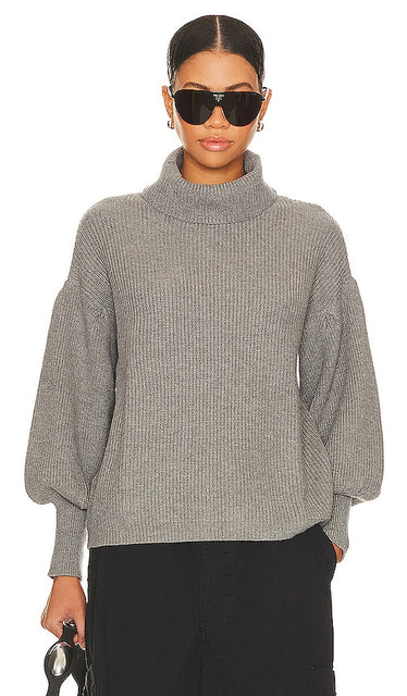 superdown Frankie Knit Sweater in Grey - superdown Frankie - Pull en maille gris - superdown Frankie 灰色针织毛衣 - superdown Frankie Strickpullover in Grau - superdown 프랭키 니트 스웨터그레이 색상 - Maglione Frankie lavorato a maglia superdown in grigio